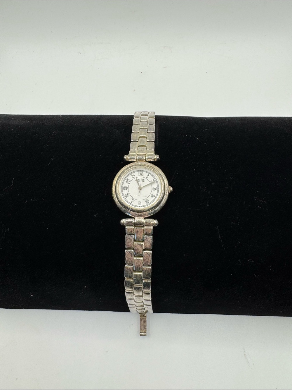 Vintage 925 Sterling Silver Ecclissi Quartz Watch Bracelet